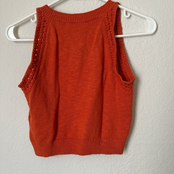 Crochet-Trim Crop Sweater - Picture 4 of 4
